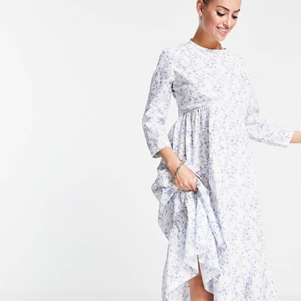 Glamorous Maxi dress with peplum hem